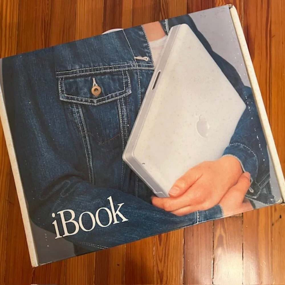 Apple iBook M6497 G3 MAC OS X 500/128/10G w/Box Working Vtg